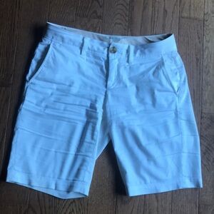 Banana Republic white bermuda shorts